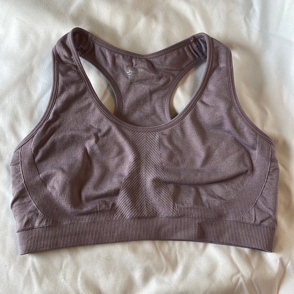 Dusty Purple Like New Jockey Sports Bra Unlined Racer Back Gently Used